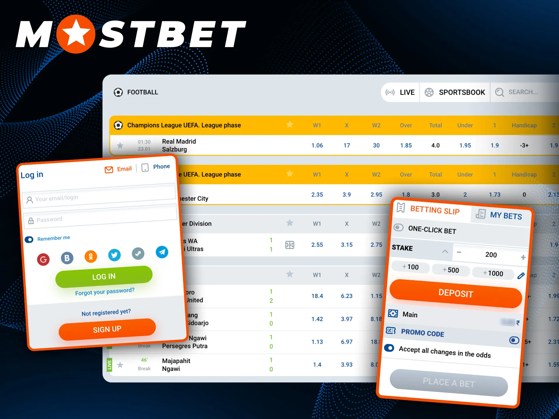 Start betting with competitive Mostbet soccer odds.