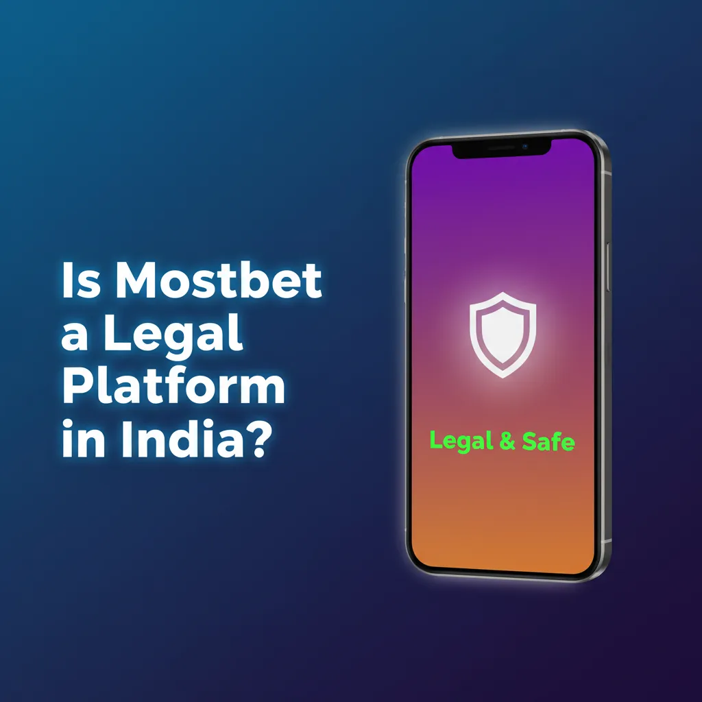 Infographic asking if Mostbet is legal in India, noting Curaçao licence, 18+, local laws, responsible gaming, disputes.
