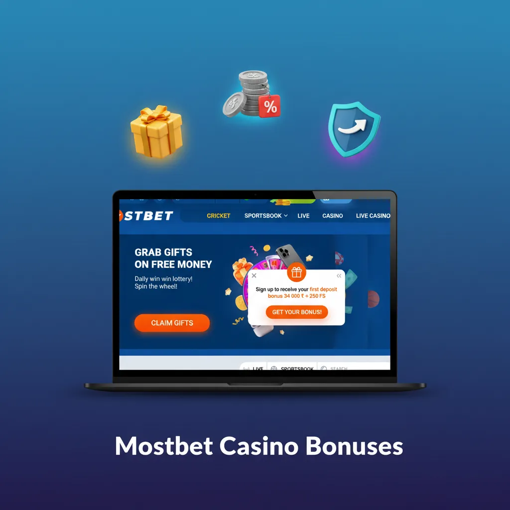 Mostbet Casino Bonuses overview: weekly reload 50% up to ₹15k, daily free spins, cashback, Drops & Wins, high roller bonus.