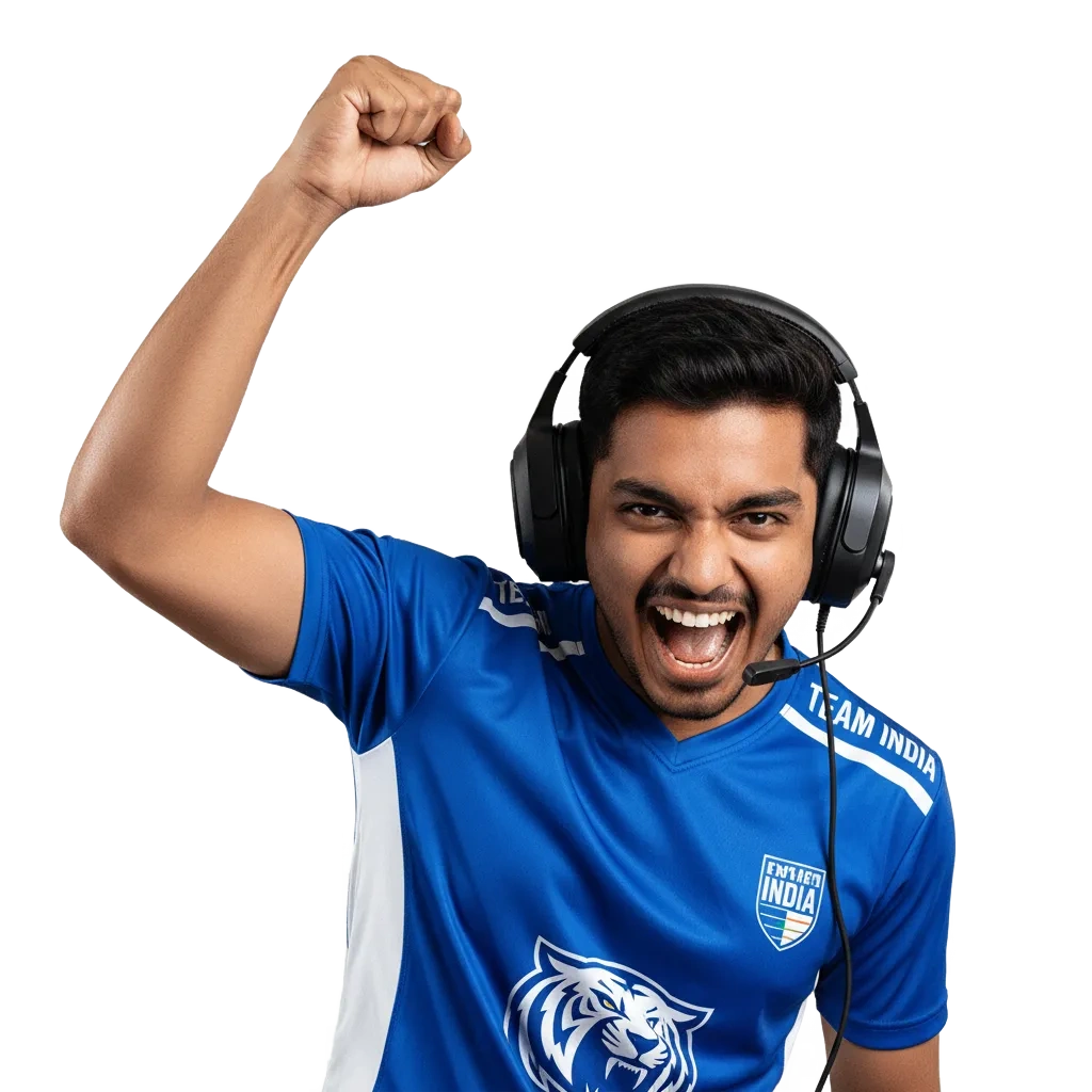 Mostbet esports betting in India banner with live in-play options, mobile app, and welcome bonus up to ₹34,000 + 250 FS