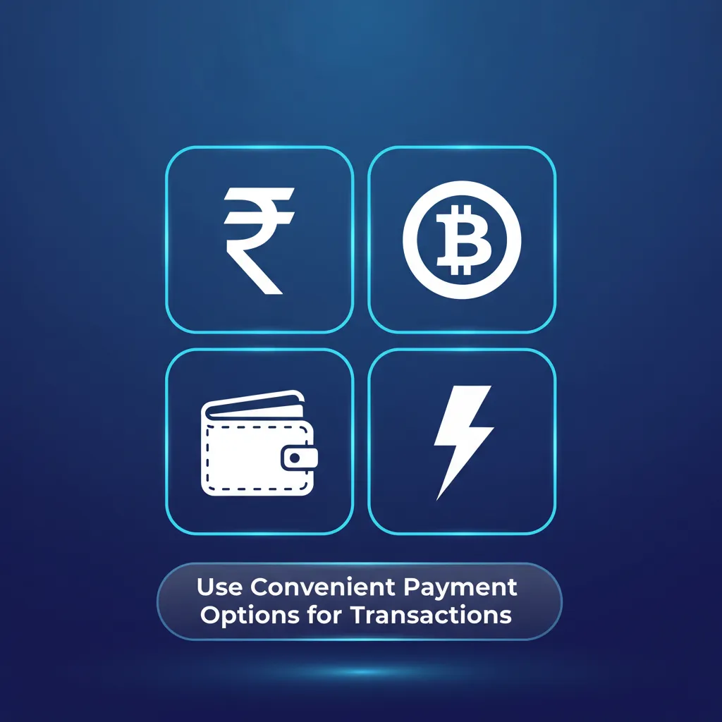 Secure Indian payment options: UPI, PhonePe, Google Pay, Paytm, NetBanking, cards; fast deposits and quick withdrawals.