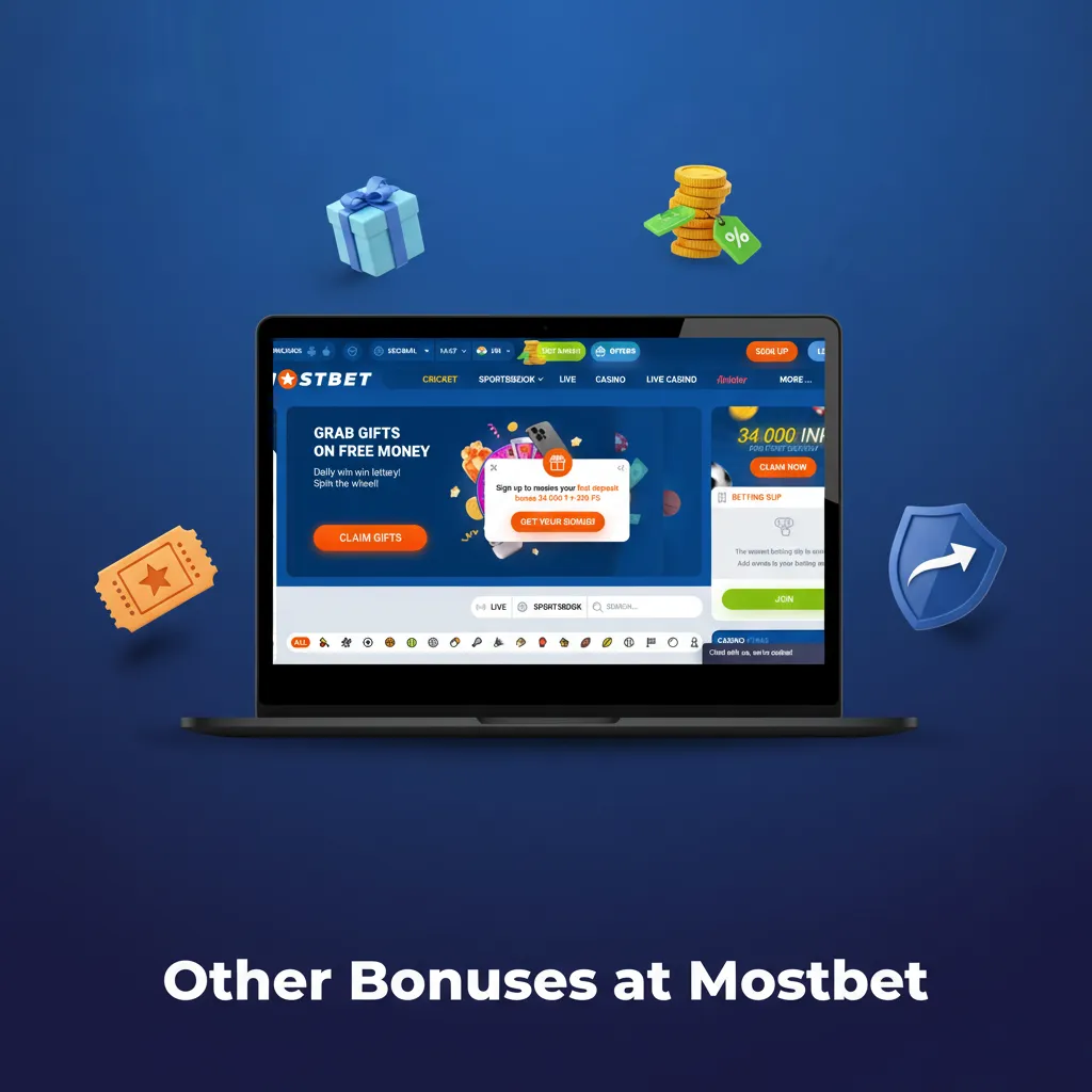 Other Mostbet bonuses: reload bonus, sports free bet, ACCA boost, casino cashback, VIP loyalty rewards