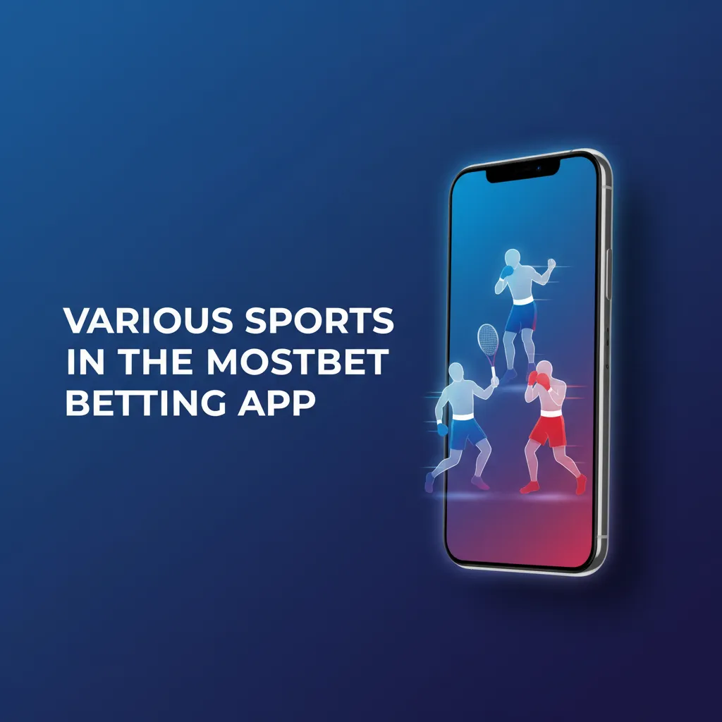 Mostbet app screen showing LIVE/LINE betting with odds, stats, and sports icons: cricket, football, kabaddi, eSports, more.